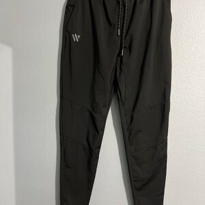 XL Men's Black athletic joggers Sweatpants- Straight Leg , Size XL Pocket Gusset